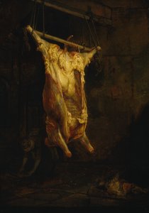牛的尸体》，16 世纪 30 年代末（油画板）