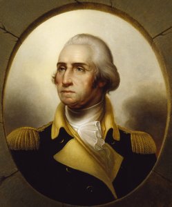 乔治·华盛顿（George Washington），约1850年（布面油画） 作者 伦勃朗·皮尔