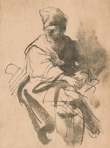 研究，17世纪，1906年 作者 伦勃朗·范·赖恩