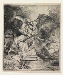 亚伯拉罕祭（Abrahams Sacrifice），1655年。 作者 伦勃朗·范·赖恩