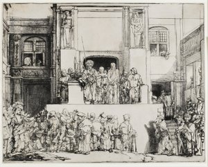 1655年基督向人民（Ecce Homo）提出 作者 伦勃朗·范·赖恩