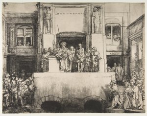 基督献给人民，1655年。 作者 伦勃朗·范·赖恩