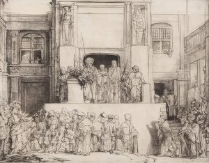 基督介绍了人民。 1655 作者 伦勃朗·范·赖恩