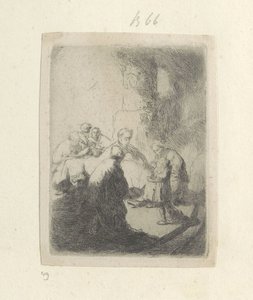 基督与文士：小版画
Recueil de quatre-vingt-cinq estampes originales（系列标题） 作者 伦勃朗·范·赖恩