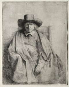 Clement de Jonghe，印刷商，1651年。 作者 伦勃朗·范·赖恩