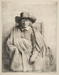 Clement de Jonghe，印刷商，1651年。 作者 伦勃朗·范·赖恩