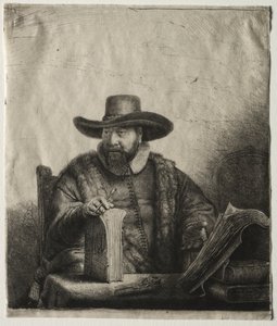 Cornelis Claesz Anslo，门诺派传教士，1641年。 作者 伦勃朗·范·赖恩