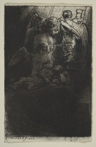 雅各布·阶梯（Jacobs Ladder），1655年。 作者 伦勃朗·范·赖恩