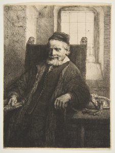 扬·鲁特玛（Jan Lutma），金匠，1656年。 作者 伦勃朗·范·赖恩