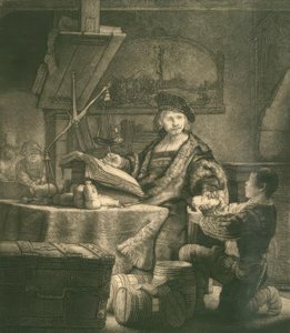 Jan Uijtenbogaert，称为Goldwäger 作者 伦勃朗·范·赖恩