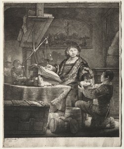 Jan Uytenbogaert，1639年。 作者 伦勃朗·范·赖恩