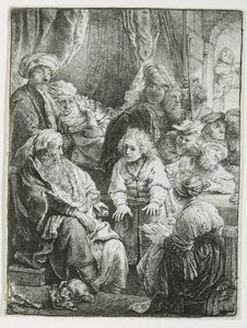 约瑟夫告诉他的梦想，1638年 作者 伦勃朗·范·赖恩