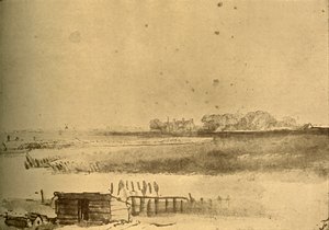 风景图，c1630-16160，1908。 作者 伦勃朗·范·赖恩