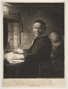 利文·威廉姆斯·范·科本诺（Lieven Willemsz van Coppenol）和他的孙子，约1658年。 作者 伦勃朗·范·赖恩