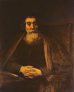 一位老人的画像 作者 Rembrandt van Rijn