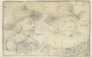 Cornelis de Graeff 和 Frans Banningh Cocq 的肖像 作者 无名氏