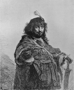 伦勃朗与佩刀，1634年 作者 伦勃朗·范·赖恩