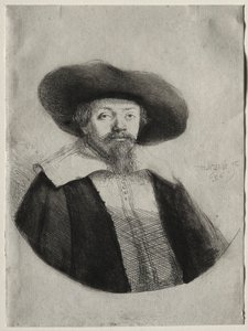 塞缪尔·玛纳西·本·以色列（Samuel Manasseh Ben Israel），1636年。 作者 伦勃朗·范·赖恩