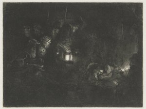 牧羊人的崇拜
牧羊人的崇拜》：夜曲 作者 伦勃朗·范·赖恩