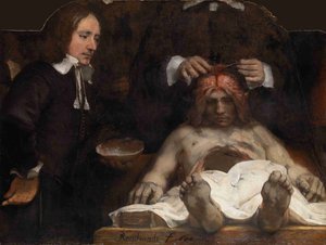 Jan Deijman博士的解剖课，1656年 作者 伦勃朗·范·赖恩