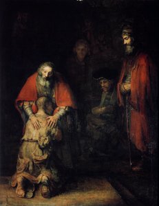 败家子的归来，c1668 作者 伦勃朗·范·赖恩