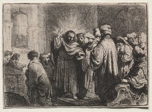 贡钱c。 1635。 作者 伦勃朗·范·赖恩