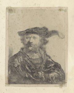 Zelfportret met gepluimde fluwelen baret
八十五幅原创版画作品集（系列名称） 作者 伦勃朗·范·赖恩
