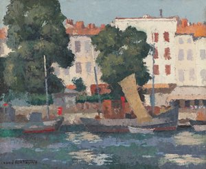 Le Quai des Dames（麻布油画）