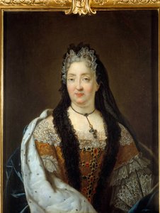 Anne Marie de La Tremoille 的肖像，Princesse des Ursins（1642-1722 年）由 Rene Antoine Houasse（1645-1710 年）创作的绘画