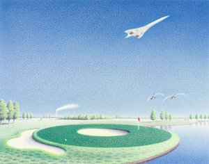 圆，2000，纸上彩色铅笔画 作者 勒内·博安