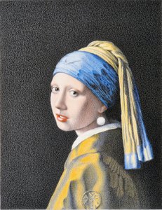 VERMEER-高尔夫，2018，纸上彩色铅笔画
