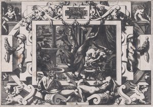 Pelias Killed by his Daughters Dont par pitié elles prennent courage son sang vider par v..., 1563. 作者 雷内·博伊文（Rene Boyvin）