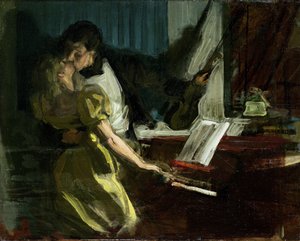 《克罗伊策奏鸣曲》习作，c.1901（布面油画）