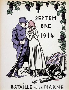1914 年 9 月：马恩河战役 - 赫尔曼·保罗在“战争日历”编辑中作画。 1916年 作者 雷内·乔治·赫尔曼·保罗