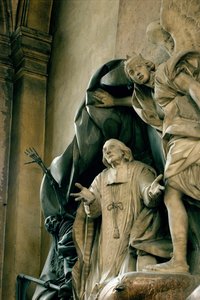 Jean Baptiste Joseph et Gergy 1675-1750 1757大理石和木头墓的细节也见252652