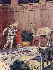 La Petite Merovingienne（彩色石版画） 作者 雷内·文森特