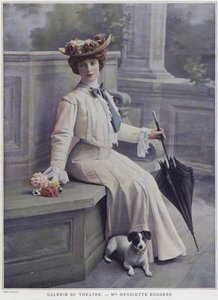 Henriette Roggers，法国女演员（彩色照片）