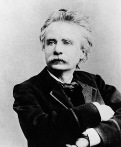 Edvard Hagerup Grieg的肖像，1870年 作者 罗伊特林根工作室
