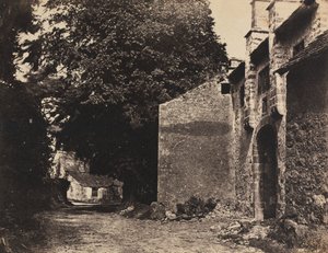 兰开夏郡博威克厅的大门，1855年。 作者 约翰·理查森少校牧师