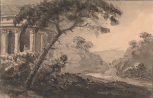 左侧古典建筑景观 作者 威廉·吉尔平牧师