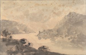 有河的山地景观 作者 威廉·吉尔平牧师