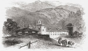 19 世纪末意大利佛罗伦萨瓦隆布罗萨修道院。选自塞缪尔-曼宁（Samuel Manning）牧师的《意大利图片》，约 1890 年出版。 作者 塞缪尔·曼宁牧师
