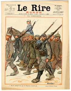 Cover of “” The Red Laughter””, Satirical in Colors