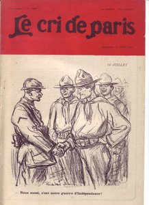 Illustration of Ricardo Flores (1878-1918) for the Cover of Le Cri de Paris 作者 里卡多·弗洛雷斯（Ricardo Flores）