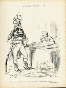 里卡多-弗洛雷斯（1878-1918）在《Lire》杂志上的插图，29/11/13 - 在第三共和国 - Iere Republique - General Generaux, Baptiste Faurie (1853-1938)