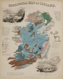 爱尔兰地质图》，约1850年代