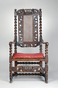 扶手椅，c.1680（胡桃木） 作者 理查德（到）价格