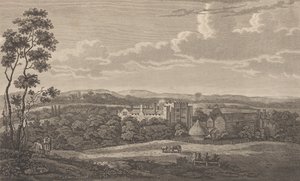肯特郡的Hever城堡，来自Edward Hasted的《历史和地形》，1777-90。