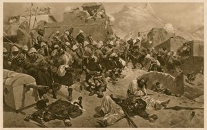 92nd Highlanders and 2nd Gurkhas storming Gundi Mulla Sahibdad during the Battle of Kandahar, Afghanistan, Second Anglo-Afghan War 作者 理查德·卡顿二世（之后）伍德维尔