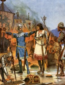 Fitzstephen烧掉了他的船 作者 理查德·卡顿二世（之后）伍德维尔